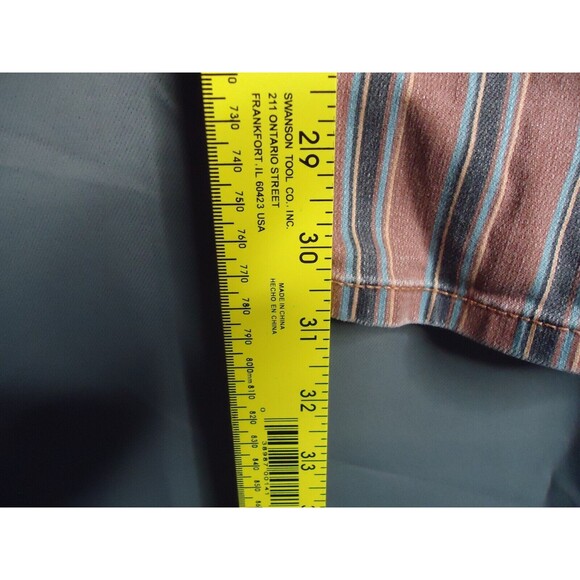 American Eagle Multicolored Striped High Rise Stretch Mom Jean Womens Size 4 XL - Picture 8 of 9